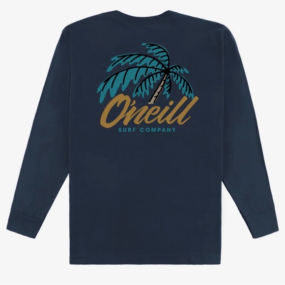 O’Neill Men’s Tilt Standard Fit Long Sleeve Tee – New Navy – Size Large – NWT - Picture 1 of 6